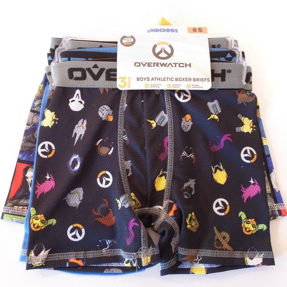 3 Pack Boys Overwatch Superhero Boxer Brief Underwear Underoos in multiple sizes - Picture 4 of 8